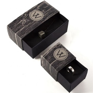 Custom Logo Printed Recyclable Small Luxury Cardboard Slide Drawer Gift <b>Box</b> Paper Jewelry Packaging <b>Box</b> For <b>Wedding</b> Ring Storage - Product Image 2