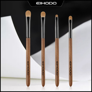Cangzhou Makeup Brush Set 4Pcs Wooden Handle Animal Hair Round <b>Eye</b> <b>Shadow</b> Brushes - Product Image 4