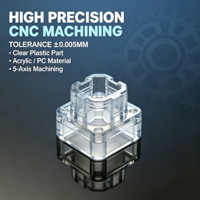 Pièces en acier inoxydable usinées CNC sur mesure à 5 axes avec finition optique transparente, brochage de haute précision 0,005 mm
