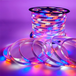 ไวไฟ60P AC220V illume IP65กันน้ำที่เชื่อมต่อทีวีแบบซิกผึ้งข้อมูล PVC SMD 5050 RGB LED Strip LIGHT - Product Image 5