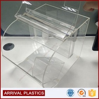 Großhandel Transparente PMMA Runde Acryl Candy Bins Boxen Behälter Einzelhandel Große Candy Dispenser für Candy Store