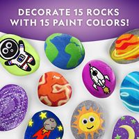 Kit de peinture sur pierre qui brille dans le noir NATIONAL GEOGRAPHIC pour enfants - 15 galets de rivière et 15 couleurs de peinture, fournitures de bricolage en papier, Chine