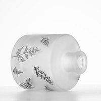 Bouteille diffuseur de parfum en verre dépoli mat avec logo personnalisé, 100ml, 150ml, 200ml, bouchon à vis, impression sérigraphique, décalcomanie