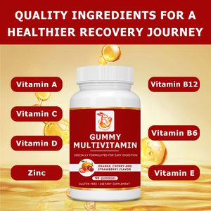 Gummies multivitaminées personnalisées par le fournisseur avec des multivitamines et des minéraux favorisant une récupération saine, stimulant l'énergie, complément alimentaire - Product Image 3