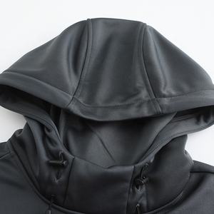 سترات بغطاء رأس للرجال عالية الجودة كبيرة الحجم مطبوعة كامو مع ثقوب مقطوعة بالليزر فتل مقاوم للماء شعار مخصص للصيد في فصل الشتاء - Product Image 6