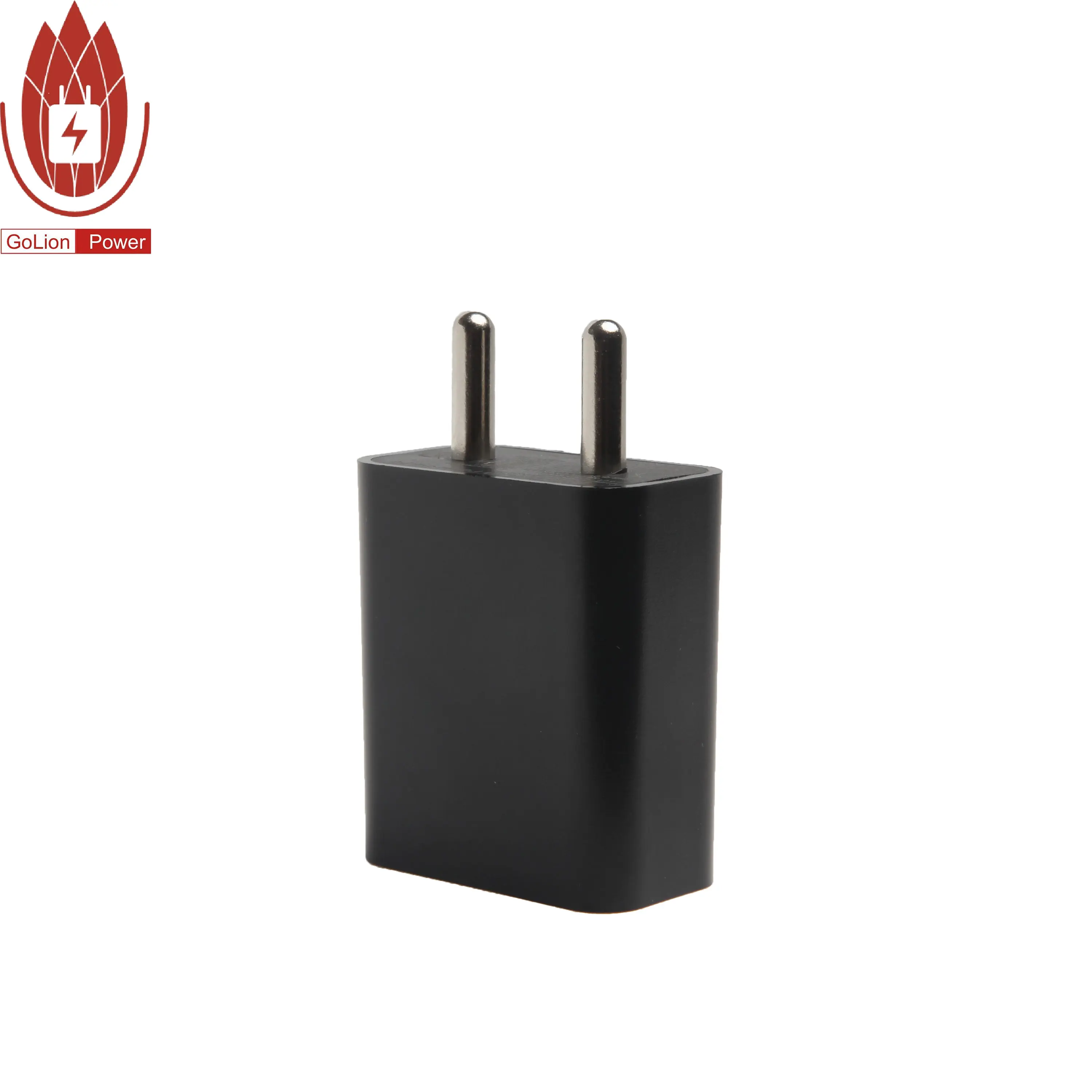 China manufacturer 5v2a wall 1a usb charger Indian plug 5V 2A with BIS certification