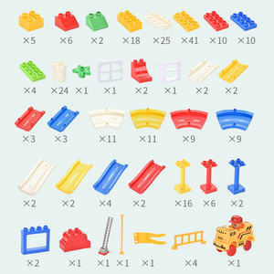 Hot <strong>Track</strong> Toys Race Run Game Educational 245PCS Big <strong>Building</strong> <strong>Blocks</strong> Marble Race Run Set Plastic <strong>Track</strong> <strong>Building</strong> <strong>Blocks</strong> - Product Image 5