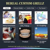 Custom Princess Cut Vvs Moissanite Grillz Pulsera Hip Hop Iced Out Diamond 10K 14K 18K Oro 925 Plata Pulsera invisible