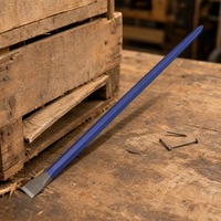 Barre de levier industrielle en acier de qualité supérieure GREAT WALL PRECISION, bleue, 25 pouces, à pointe, pour ouvrir les caisses en bois, outil anti-explosion