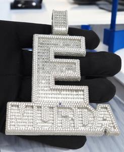 Colgante de Cangrejo Iced Out de Calidad de Exportación con Moissanita VVS, Joyería Hip Hop Chapada en Plata, Amuleto Bling llamativo, Disponible para Fiestas, en Oferta - Product Image 2