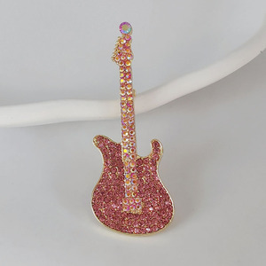 Insignia personalizada de dibujos animados de guitarra, emblema de esmalte suave de Metal, broche de insignia, Pin de solapa para ropa y sombreros - Product Image 1