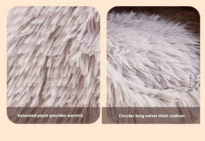 Cama Ecológica para Gatos y Perros, Tipo <span class=keywords><strong>Cueva</strong></span>, Personalizable, de Felpa Gruesa, Ortopédica, Desmontable y Lavable - Product Image 4