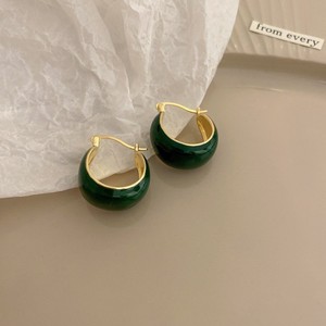 <b>Red</b> and Green Dripping Oil Colorful <b>Earrings</b> Thick Gold Hoop <b>Earrings</b> Fashion Jewelry <b>Earrings</b> for Women - Product Image 4