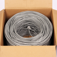Câble Ethernet CAT5e UTP 305m en Cuivre Pur 23AWG 24AWG PVC pour Intérieur, Câble LAN OEM ODM CE RoHS pour Maison, Bureau, Vidéosurveillance