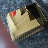 Feuille de miroir acrylique PETG/PC hautement transparente, flexible, multicolore, sur mesure, avec logo personnalisé, pour l'affichage et le stockage, marque YGL