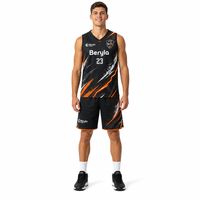Camiseta de Baloncesto Personalizada para Hombre, Estilo Urbano Estadounidense, 100% Poliéster, Absorbe la Humedad, Sublimación, Venta al Por Mayor, Fabricante OEM