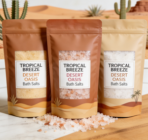 Free Sample Custom Stand Up Zipper Pouch Sea Salt <b>Pack</b> Printed Logo Tear Notch Foil Sturdy Fresh Secure Stable - Product Image 6