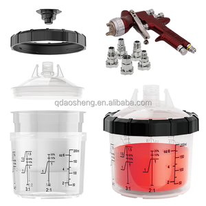 Gobelets en plastique jetables pour pistolets à peinture 200 ml, kit OEM avec gobelet de mélange pour la peinture - Product Image 1