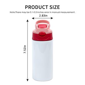 Bouteille d'eau isotherme en acier inoxydable vierge pour sublimation 12 OZ, gobelet droit avec couvercle anti-éclaboussures et incassable - Product Image 2
