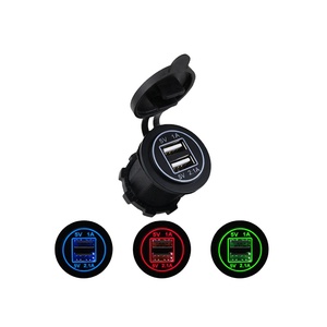 24V <span class=keywords><strong>12V</strong></span> 3.1A çift USB araç şarj soketi otobüs ve deniz cep telefonu güç adaptörü ile çıkış Rocker anahtarları - Product Image 5