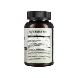 Suplemento Premium de Extractos de Raíz de Ashwagandha para Hombres y Mujeres, Apoyo Inmunológico, Cápsulas Herbales de Raíz de Ashwagandha - Product Image 4