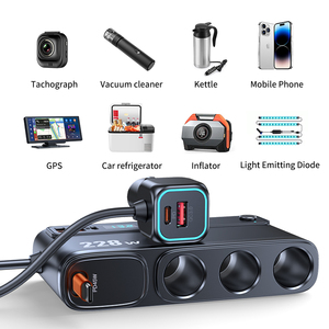 228W 9IN1 Comes with 1-meter Extension Cable Dual PD Ports QC 3.0 Simultaneously High efficiency Safety guaranteed <b>Car</b> Charger - Product Image 5