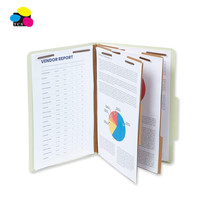 Carpeta de Archivo de Clasificación con Separadores de Papel Kraft Tamaño Legal, Color Verde Claro, 10 Unidades por Caja, Varios Colores, Gran Venta