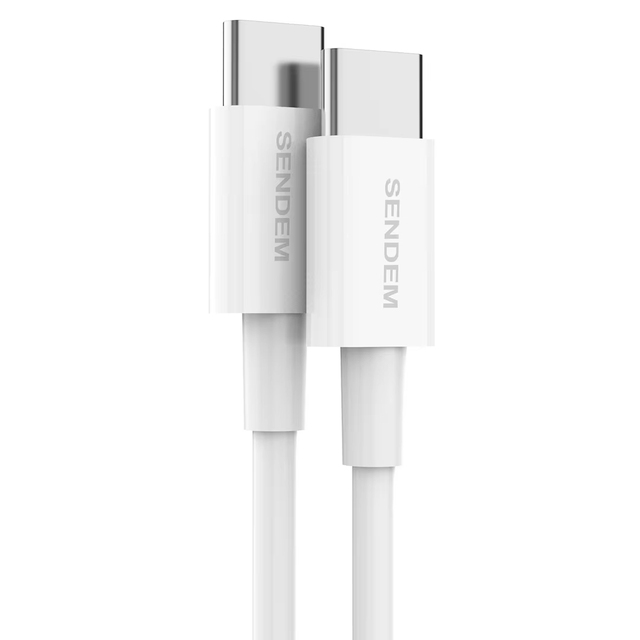 M27 1m 3A Dual Type-C Fast Charging Data Cable USB-C to USB-C Cord for Phone & Laptop