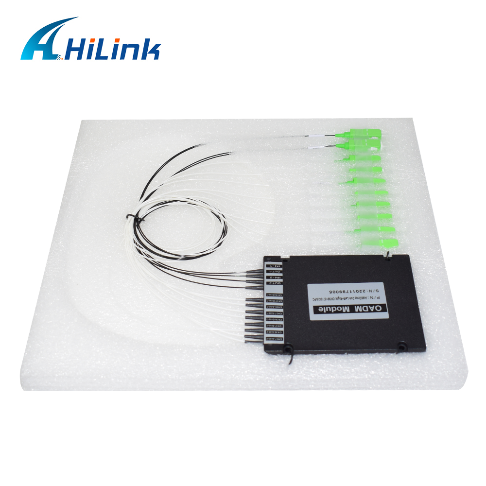 Optical Module Dual Fiber 2CH Optical DWDM OADM Equipment East And West ABS Type With SC APC Connector