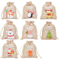 Pochettes en jute durables avec cordon de serrage, logo et couleur personnalisés, style tendance, tailles personnalisées 4/5 pouces pour emballage cadeau, marque YIBO