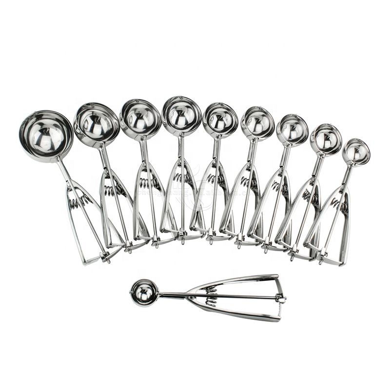 Кухня нержавеющая сталь печенье Дыня Баллер совок мороженого совок набор ложка для мороженого спусковое мороженое совок