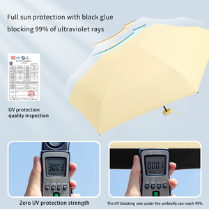 Mini Parapluie <span class=keywords><strong>Japonais</strong></span> Femme Anti-UV Double Usage Six Plis Portable et Pliant Protection Solaire Vente en Gros - Product Image 4