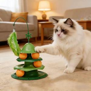 Giocattolo Interattivo per Gatti Petop Factory, Piattaforma Girevole con Design Cartoon, Allevia la Noia e l'Ansia dei Gatti da Interno - Product Image 4