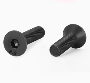 Tornillos de Cabeza Avellanada Hexagonal de Acero con Óxido Negro Imperial, Tamaños 3/16, <span class=keywords><strong>1</strong></span>/4, <span class=keywords><strong>1</strong></span>/<span class=keywords><strong>2</strong></span>, 5/16, 3/8 Pulgadas - Product Image 5