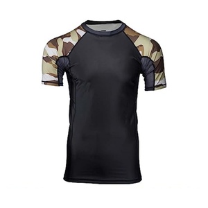 Camiseta de Natación Corta para Hombre, Camuflaje, Protección Solar UPF 50+, Nylon, Venta al Por Mayor de Fábrica - Product Image 3
