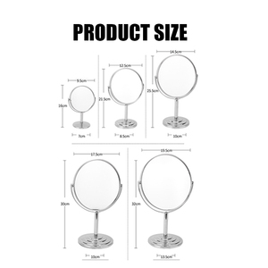 <span class=keywords><strong>Espejo</strong></span> de Maquillaje Redondo Giratorio de Doble Cara de Alta Calidad en Diferentes Tamaños, Ideal para Dormitorios y Residencias Estudiantiles - Product Image 2