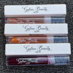 Applicateur bling de beauté <span class=keywords><strong>rare</strong></span> pas cher clair végétalien 8ml baguettes de brillant à lèvres brosse à lèvres jetable tubes d'affaires colorant ensemble unique - Product Image 2