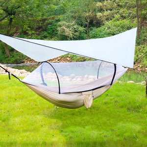 Hamac de camping avec <span class=keywords><strong>moustiquaire</strong></span> Hamacs suspendus Lit hamac à balançoire pour extérieur adulte Durable 3 en 1 - Product Image 1