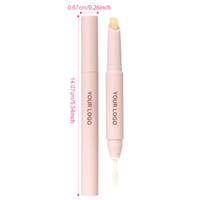 Crayon à sourcils double embout, imperméable, à séchage rapide, non collant, longue tenue, végan, qualité professionnelle, sans cruauté
