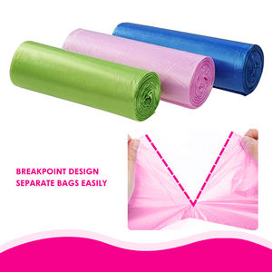 Bolsa de Basura Personalizada Impresa en Rollo, Negra, Azul, Roja, Multicolor, de 13, 55, 60, 65 Galones, Bolsa de Basura de Plástico en Rollo - Product Image 3