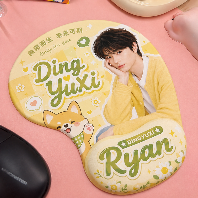 Custom Merchandise Gel Wrist Rest Mouse Pad for Home Office Laptop Desktop Custom Artwork Pattern Print Non Slip Rubber Mousepad