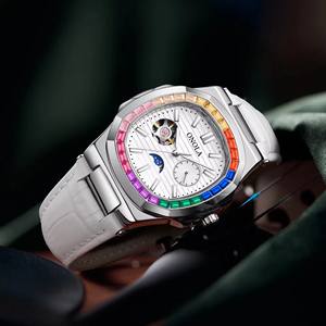 Onola 3855CH Caja de acero inoxidable para hombre Compras en línea de lujo Relojes de pulsera mecánicos Hombres <span class=keywords><strong>Reloj</strong></span> mecánico automático - Product Image 3