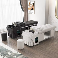 SENZHI nouveau lit de massage de lit de shampooing matériel PP avec machine de fumigation du système de circulation d'eau