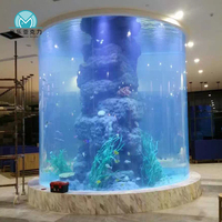 Chine fabricant nouvelle conception produits d'aquarium poisson artificiel rond grand aquarium acrylique