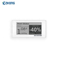 Étiquette de rayon électronique ESL Zkong 2,13 pouces noir et blanc, étiquette de prix électronique pour zone de congélation