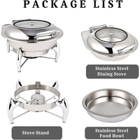 Tianxing Restaurant Equipment Warmhouders Buffetset Alcoholverwarming Chafing Dish RVS Chafing Dishes