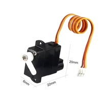 Servomoteur RC en plastique de 1,9 g pour hélicoptère, avion, drone, mini-voiture FPV Wltoys XK A600 K100 K110 K123 K124 V977 V966 ModelFXB