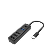Hub USB Type C Earldom, HUB USB 3.0 5 Gbps, 4 ports, adaptateur de séparateur USB C, super vitesse, haute qualité