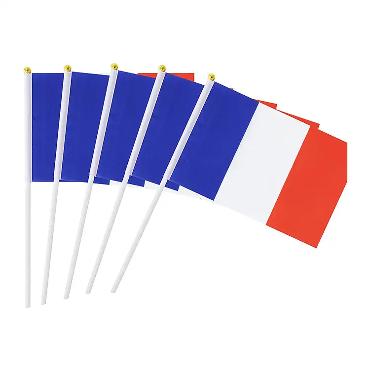 Праздничные украшения, товары для Кубка мира, праздничные мероприятия, ручной маленький мини-флаг, французский флаг, флаг страны, ручной флаг