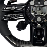 Volant en fibre de carbone pour Mercedes Benz A35 A45 C63 C43 E53 E63 G63 G500 G55 AMG GT S63 GLE63 GLA45 W223